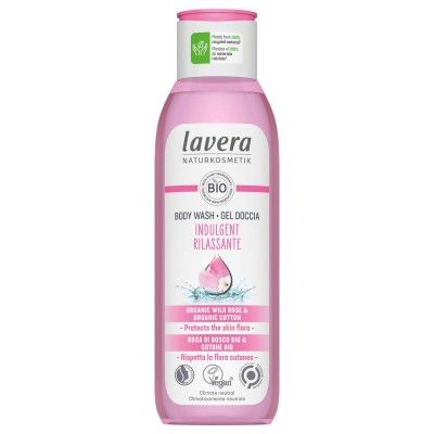 Lavera Gel doccia rilassante rosa di bosco e cotone bio - 1