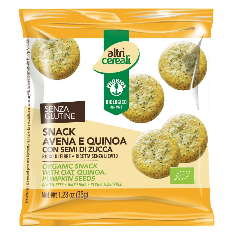 Altri Cereali Snack Biologico Con Avena, Quinoa, Semi Di Zucca. Senza Glutine - 1