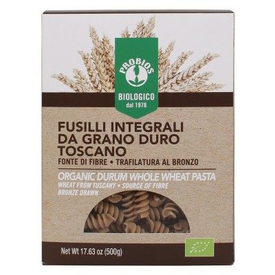 Probios Pasta Biologica Integrale Di Grano Duro Toscano - Fusilli - 1