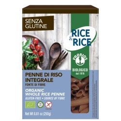 Rice & Rice Penne - Pasta di Riso Integrale Senza glutine - 1