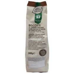 La Via del Grano Biscotti Bio di Grano Italiano con Cacao E Gocce Di Cioccolato - 1