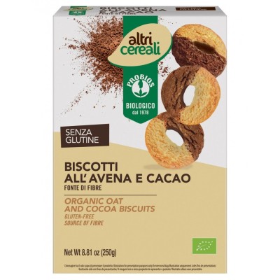 biscotti all'avena e cacao senza glutine Probios