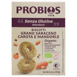 Biscotti Grano Saraceno Carota e Mandorle senza Glutine