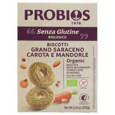 Biscotti Grano Saraceno Carota e Mandorle senza Glutine